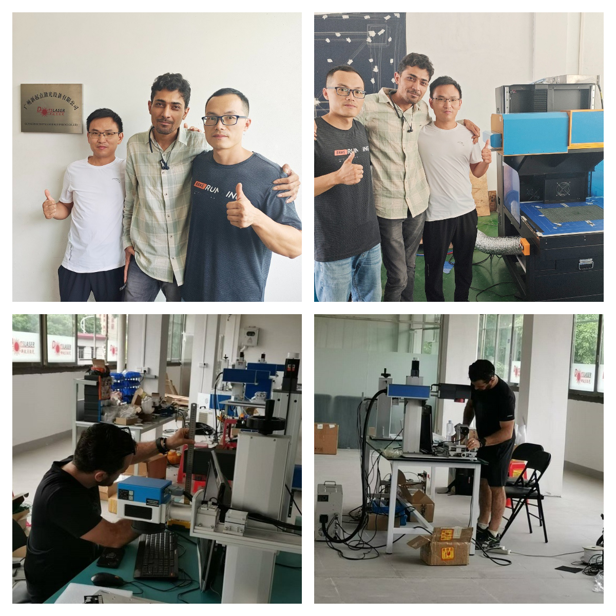 Customers visit Dotslaser engineer  in China