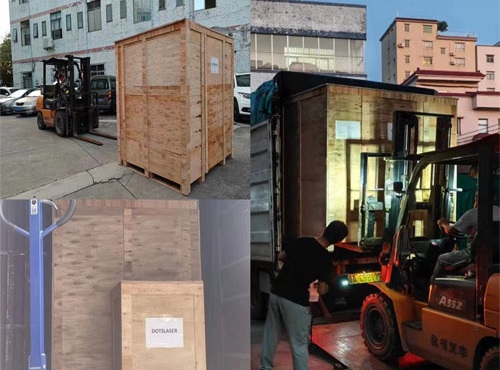 Large laser machine shipment